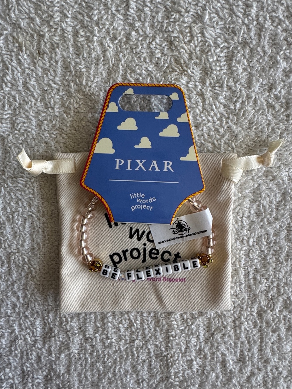 Little Words Project x Disney Pixar 'Be Flexible' Beaded Bracelet